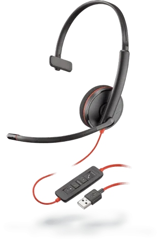 Poly (Plantronics) Blackwire C3210 C3215 C3220 C3225 USB Headset (2 Years Manufacture Local Warranty In Singapore)