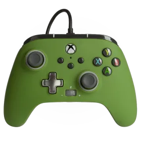 PowerA Enhanced Wired Controller For Xbox Series X|S With 2 Re-mappable Buttons - Soldier Green