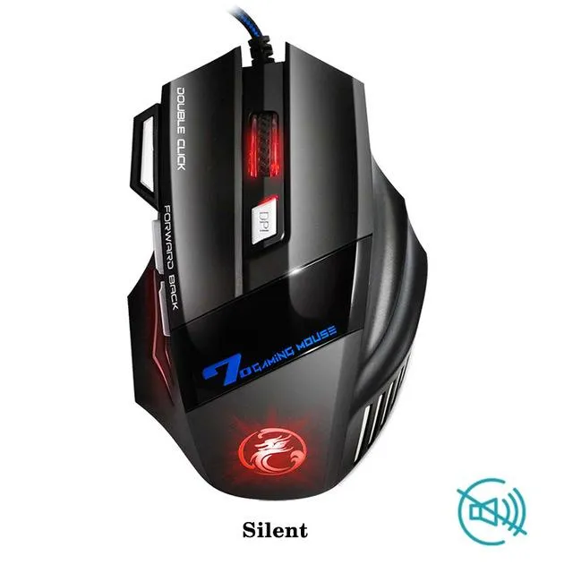 Professional Wired Gaming Mouse 7 Button 5500 DPI LED