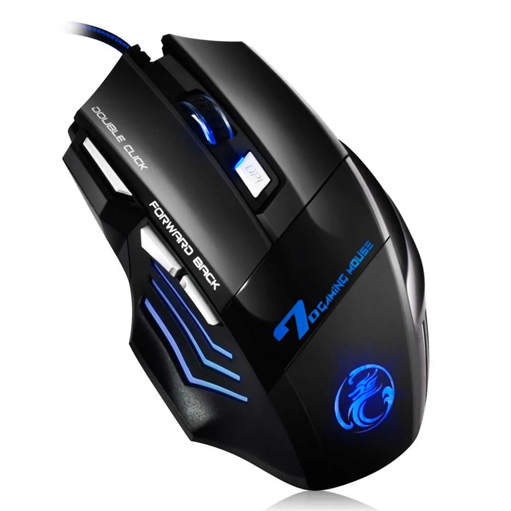 Professional Wired Gaming Mouse 7 Button 5500 DPI LED