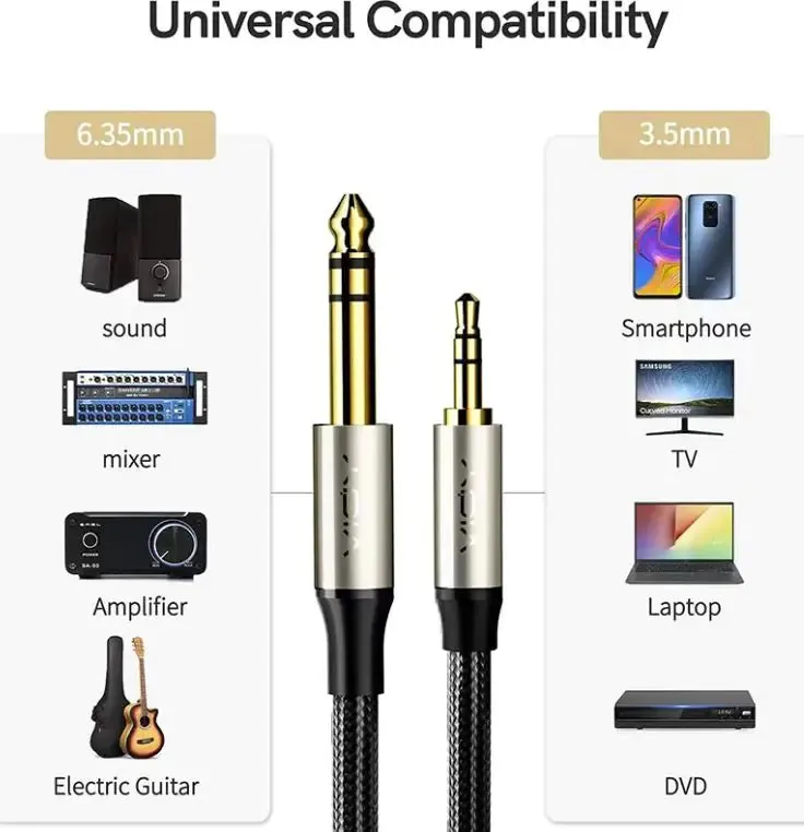 Public-to-public Electric Guitar Amplifier Stereo Sound Card For Live Show Projector And Other Musical Instrument Cable