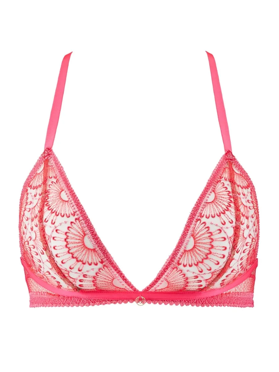 Pure Vibration Triangle Bralette - Pink Flash