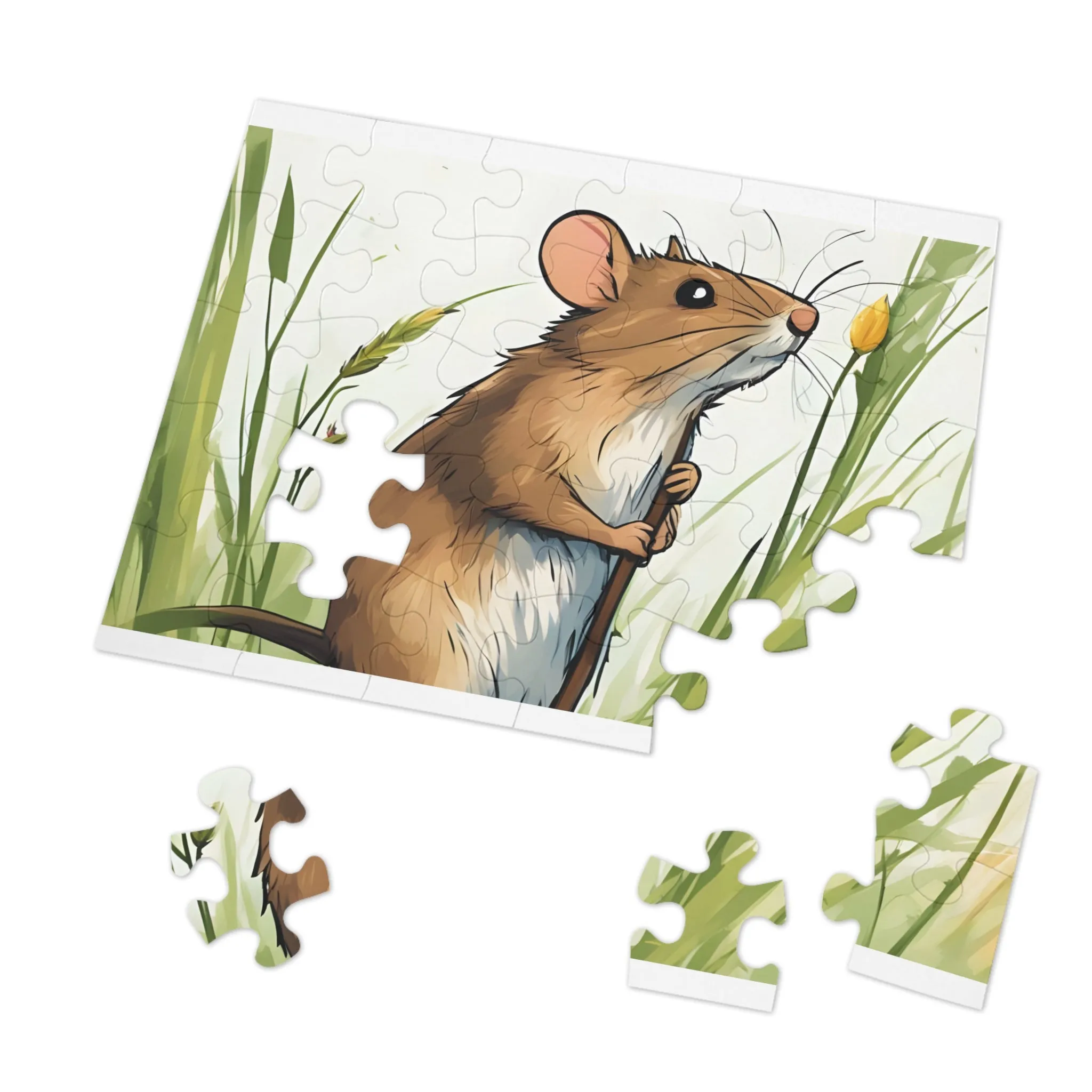 Puzzle, Mouse, Personalised/Non-Personalised (30, 110, 252, 500,1000-Piece)