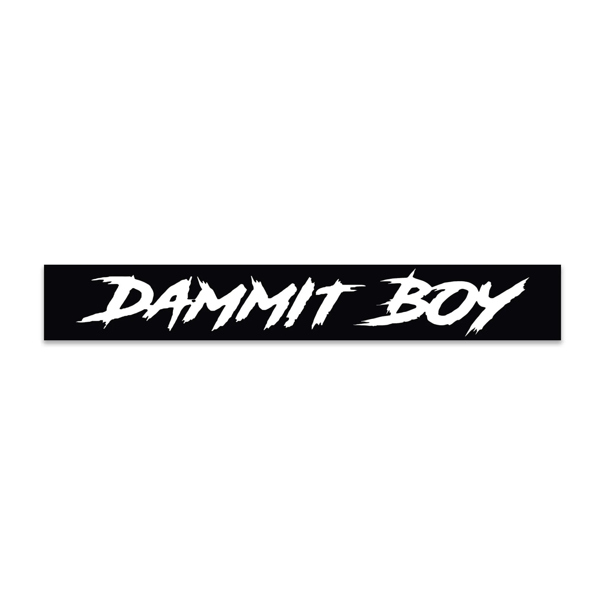 "DAMMIT BOY" WINDSHIELD DECAL