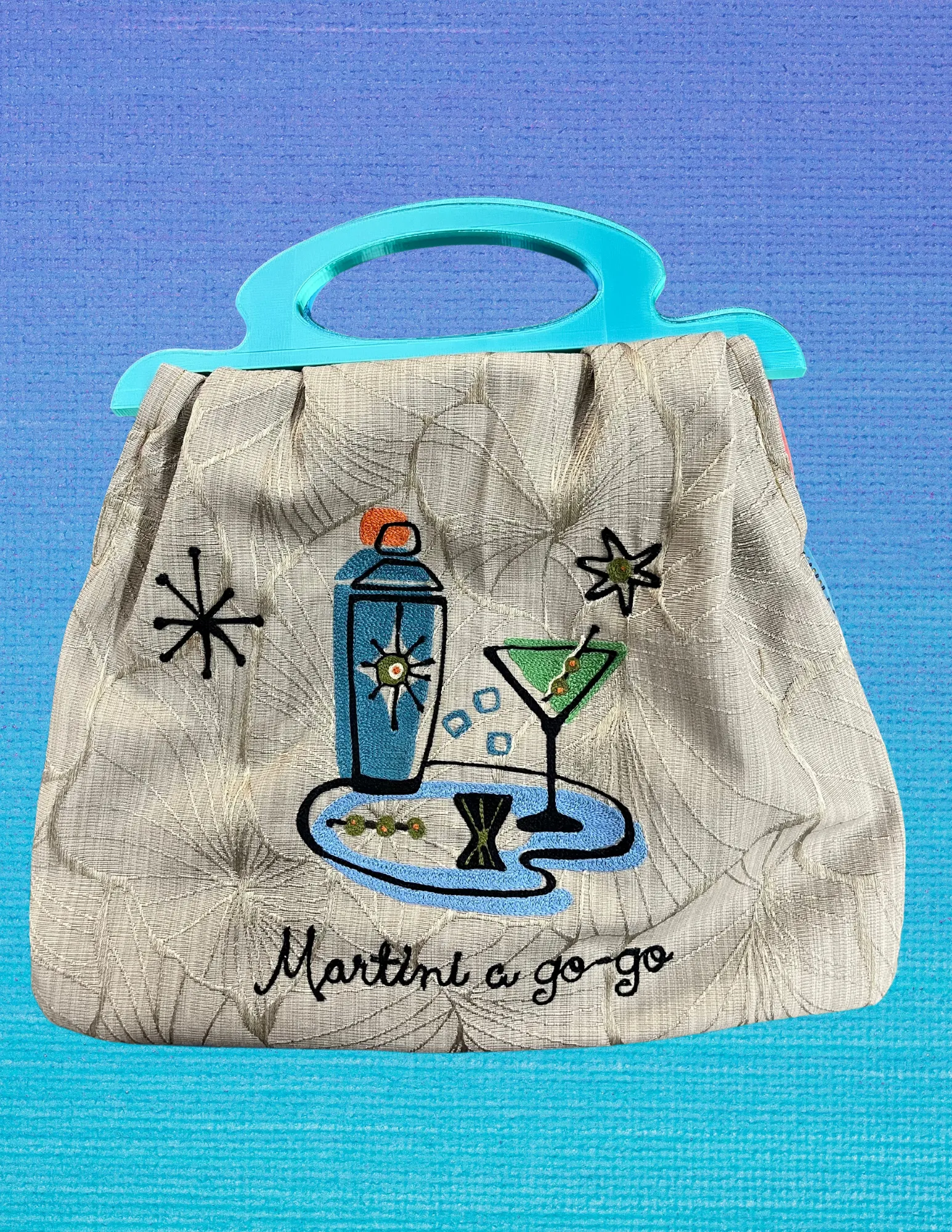 "Martini A Go-Go one of a kind purse