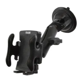 RAM® Twist-Lock™ Suction Cup Mount with Spring-Loaded Phone Holder (RAM-B-166-UN5U)