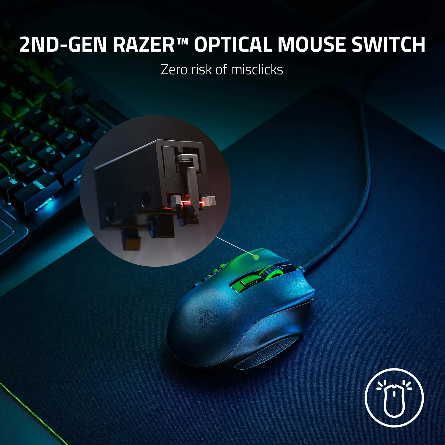 Razer Naga X Wired MMO Gaming Mouse