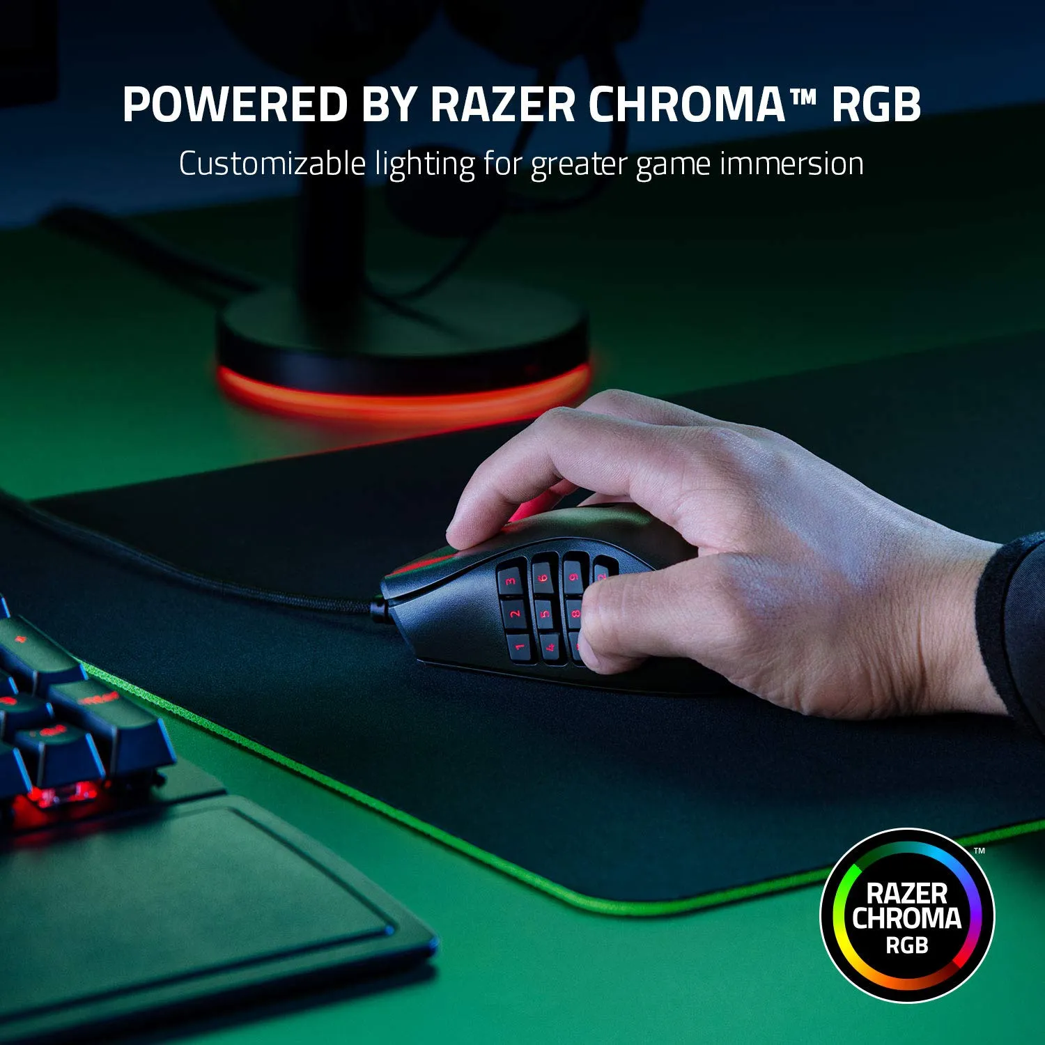 Razer Naga X Wired MMO Gaming Mouse