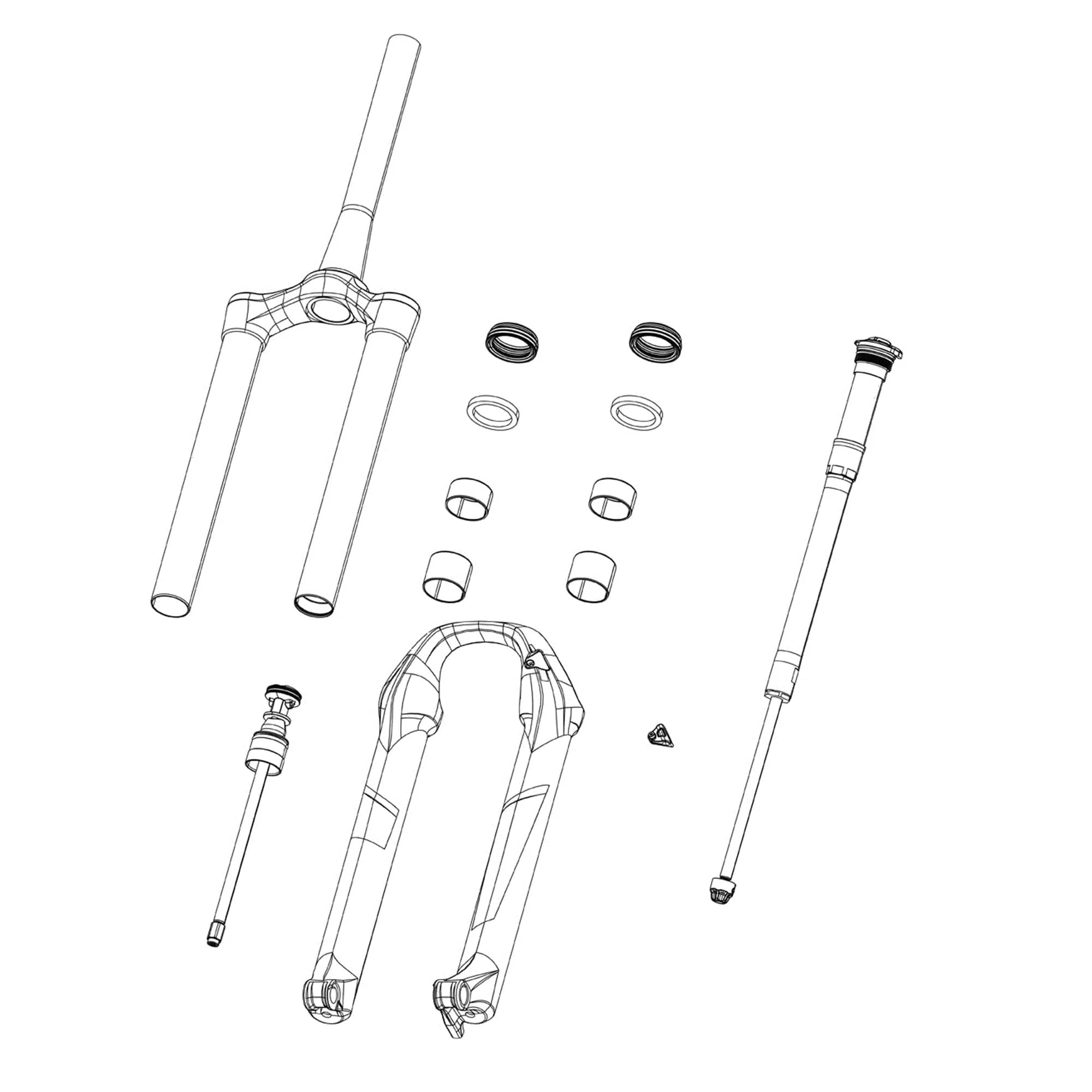 Rockshox Fork Control Module (Includes Complete Electronics Assembly, Battery Sold Separately) - Lyrik Charger 3.1 Flight Attendant D2 (2025 ):  Zeb Charger 3.1 Fli