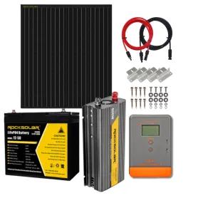 ROCKSOLAR 500W 12V Off-Grid Solar System