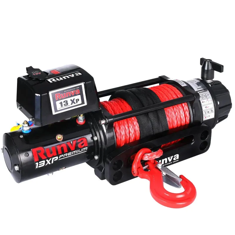 Runva 13XP Premium 12V/24V Winch with Synthetic Rope