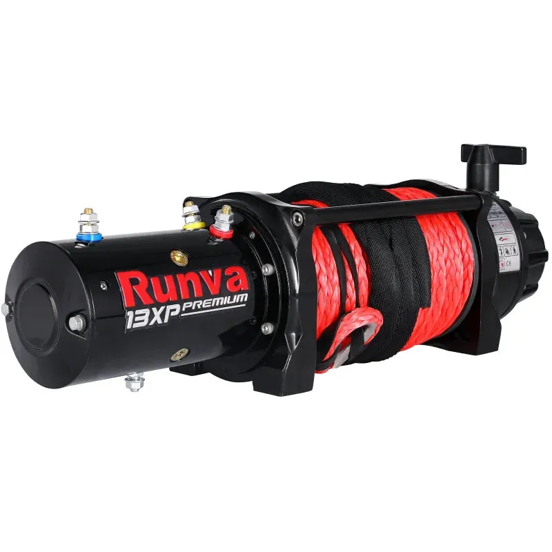 Runva 13XP Premium 12V/24V Winch with Synthetic Rope