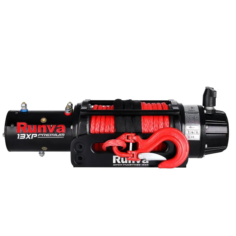 Runva 13XP Premium 12V/24V Winch with Synthetic Rope