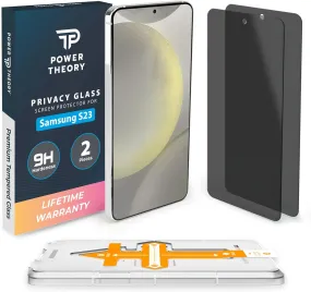 Samsung Galaxy S23 Tempered Glass Privacy Screen Protector Benefitting The American Cancer Society [2-Pack]