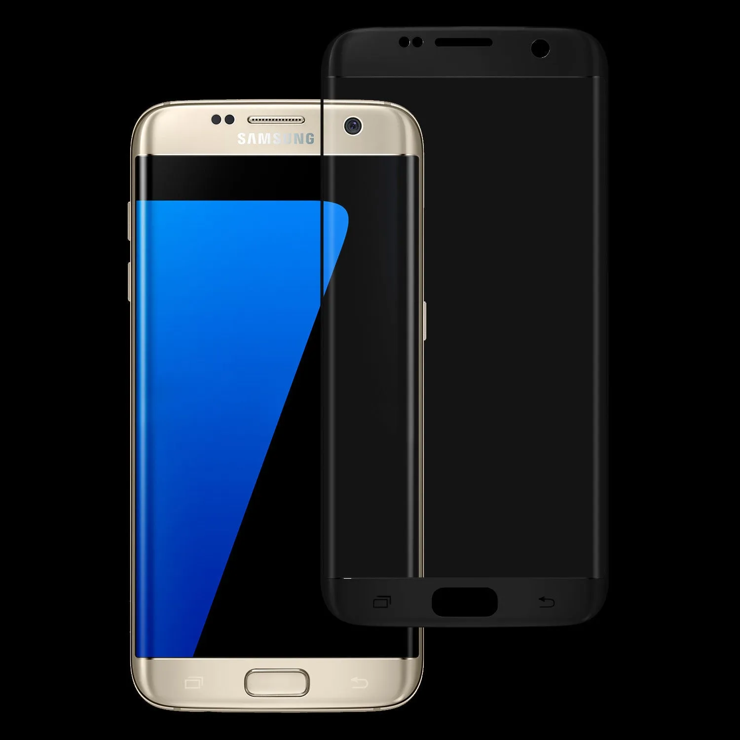 Samsung Galaxy S7 Premium HD Temper Glass Ultra Thin Scratch Free Screen Protector for Galaxy S7 - Black