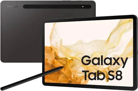 Samsung Galaxy Tab S8 - 11 Inch, 128GB , 8GB , Snapdragon, Wi-Fi 6, Graphite