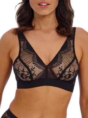 Sensu Lace Non-Wired Bralette - Black