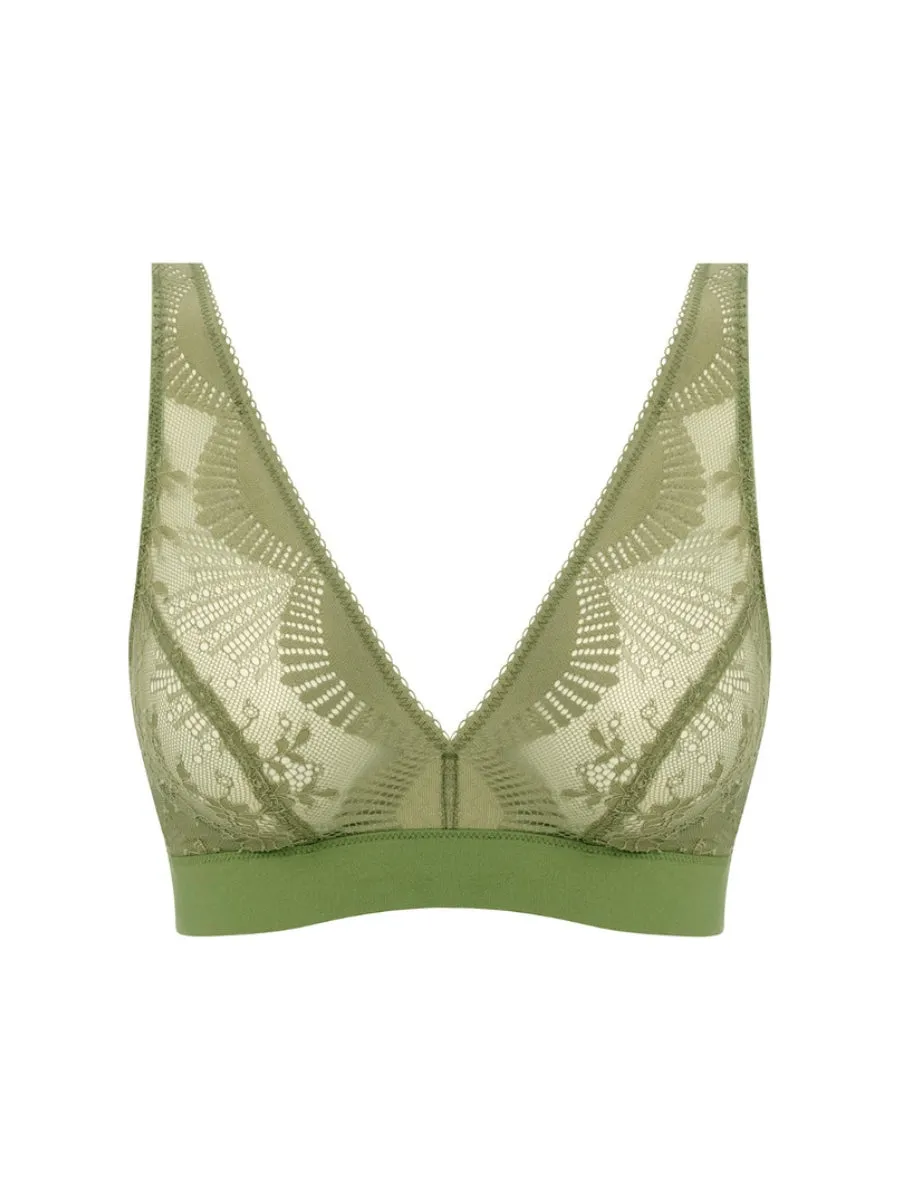 Sensu Lace Non-Wired Bralette - Silk Green