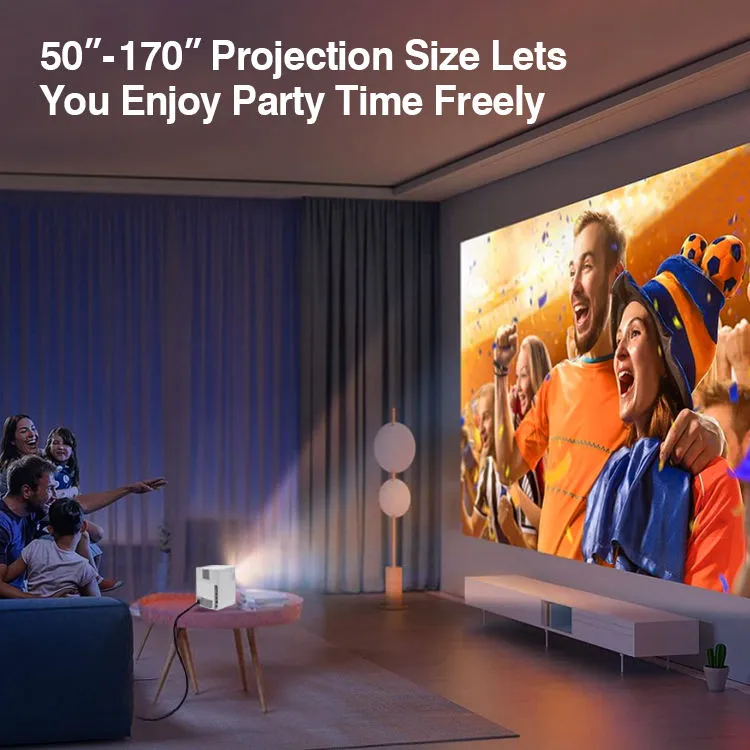 Smart Android Projector 700ANSI Lumens | Auto Focus & Auto Keystone |1080P Portable Outdoor Movie Projector 4K | Quad Core 2G 32GB