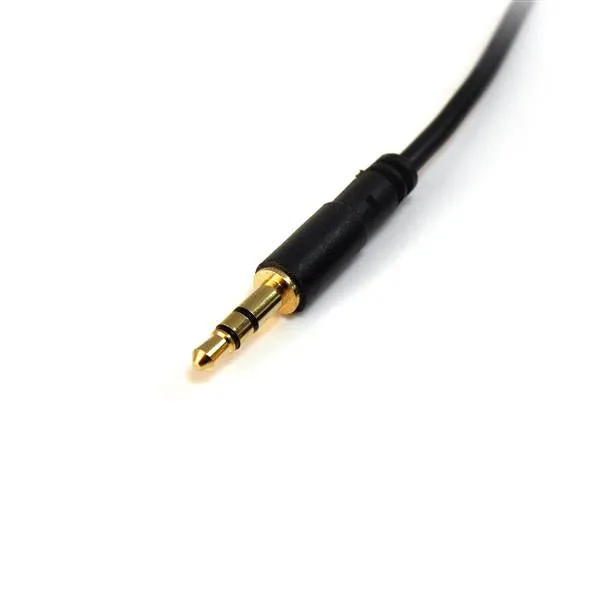 Startech.Com 15 Ft. (4.6 M) 3.5Mm Audio Cable - 3.5Mm Slim Audio Cable - Gold Plated Connectors - Male/Male - Aux Cable