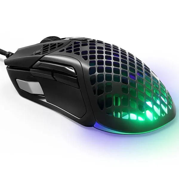 SteelSeries Aerox 5 Wired Wired Ultra Lightweight Super-Fast Mouse with AquaBarrier™ - Black