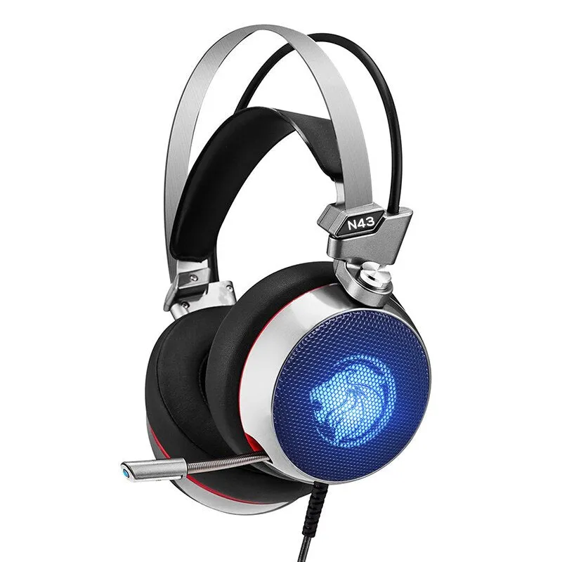 Stereo Gaming Headset 7.1 Virtual Surround Bass Gaming Earphone Headphone with Mic LED Light for Computer PC Gamer