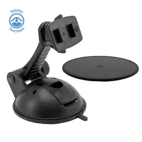 Sticky Suction Car Windshield or Dash Mounting Pedestal - Dual-T Compatible