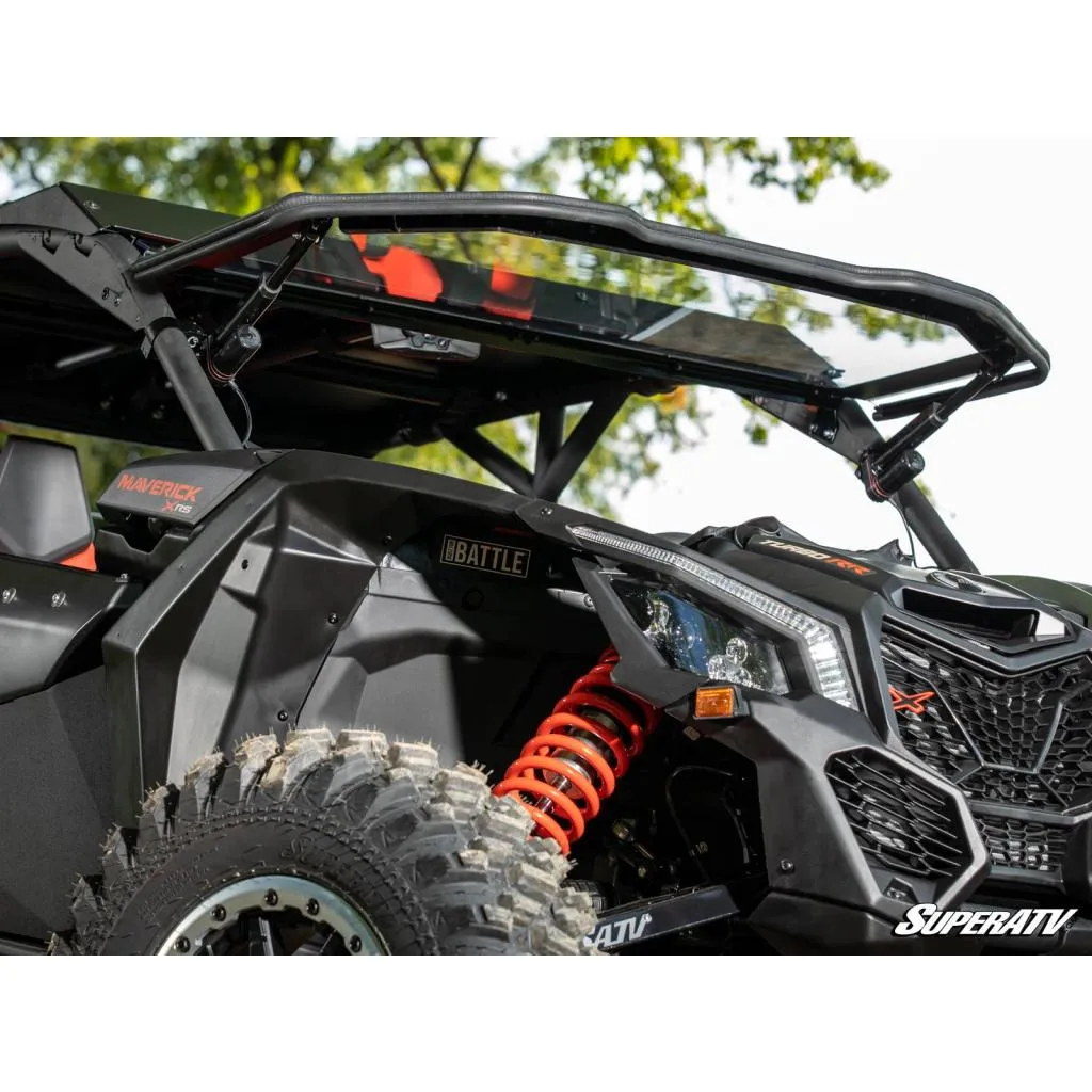 SuperaATV Can-Am Maverick X3 MaxDrive Power Flip Windshield