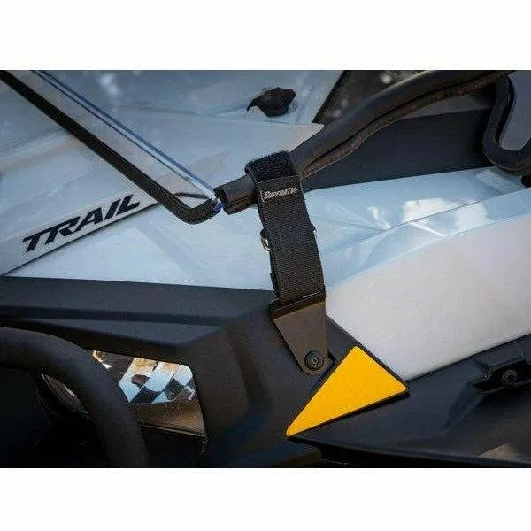 SuperATV Polaris RZR Trail S 1000 Scratch Resistant Flip Down Windshield