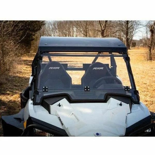 SuperATV Polaris RZR Trail S 1000 Scratch Resistant Flip Down Windshield