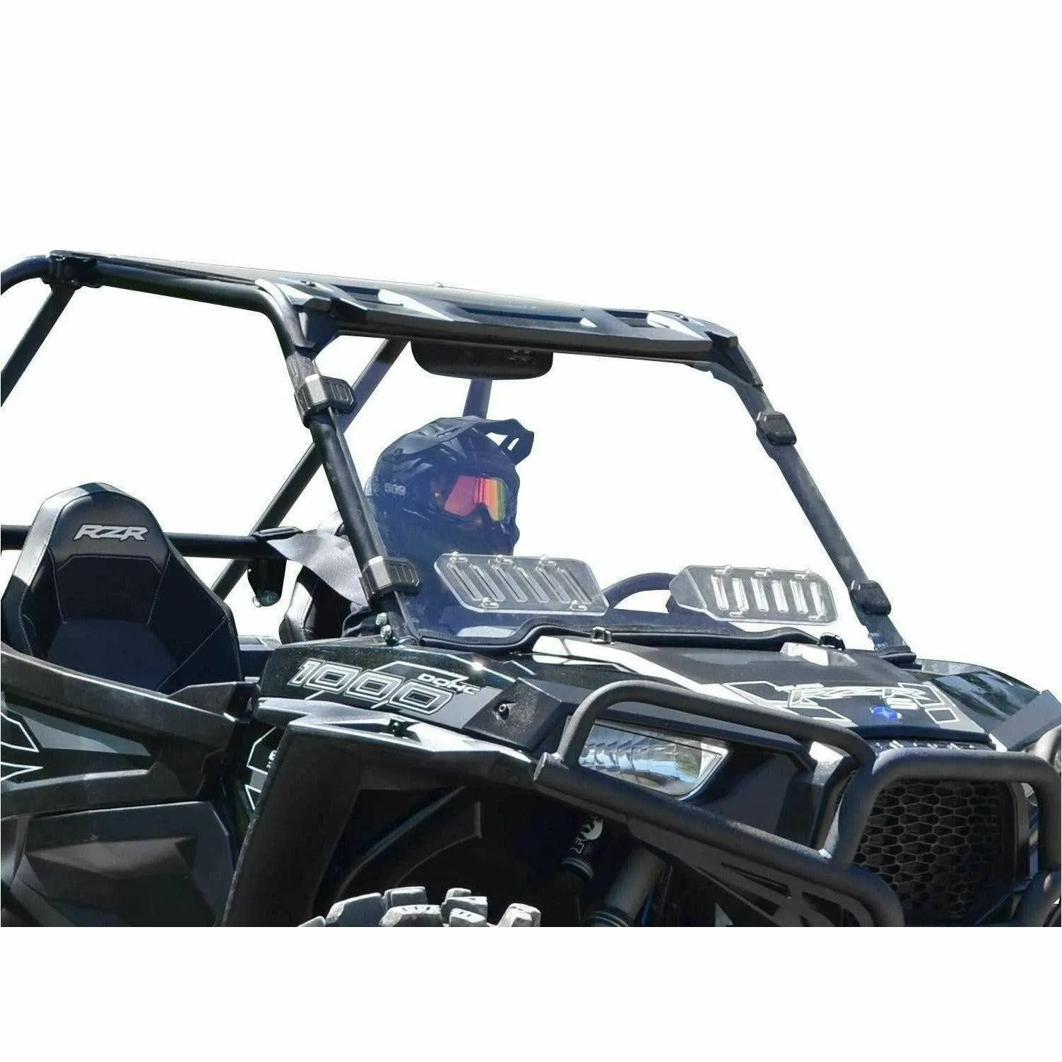 SuperATV Polaris RZR XP Turbo Scratch Resistant Vented Windshield