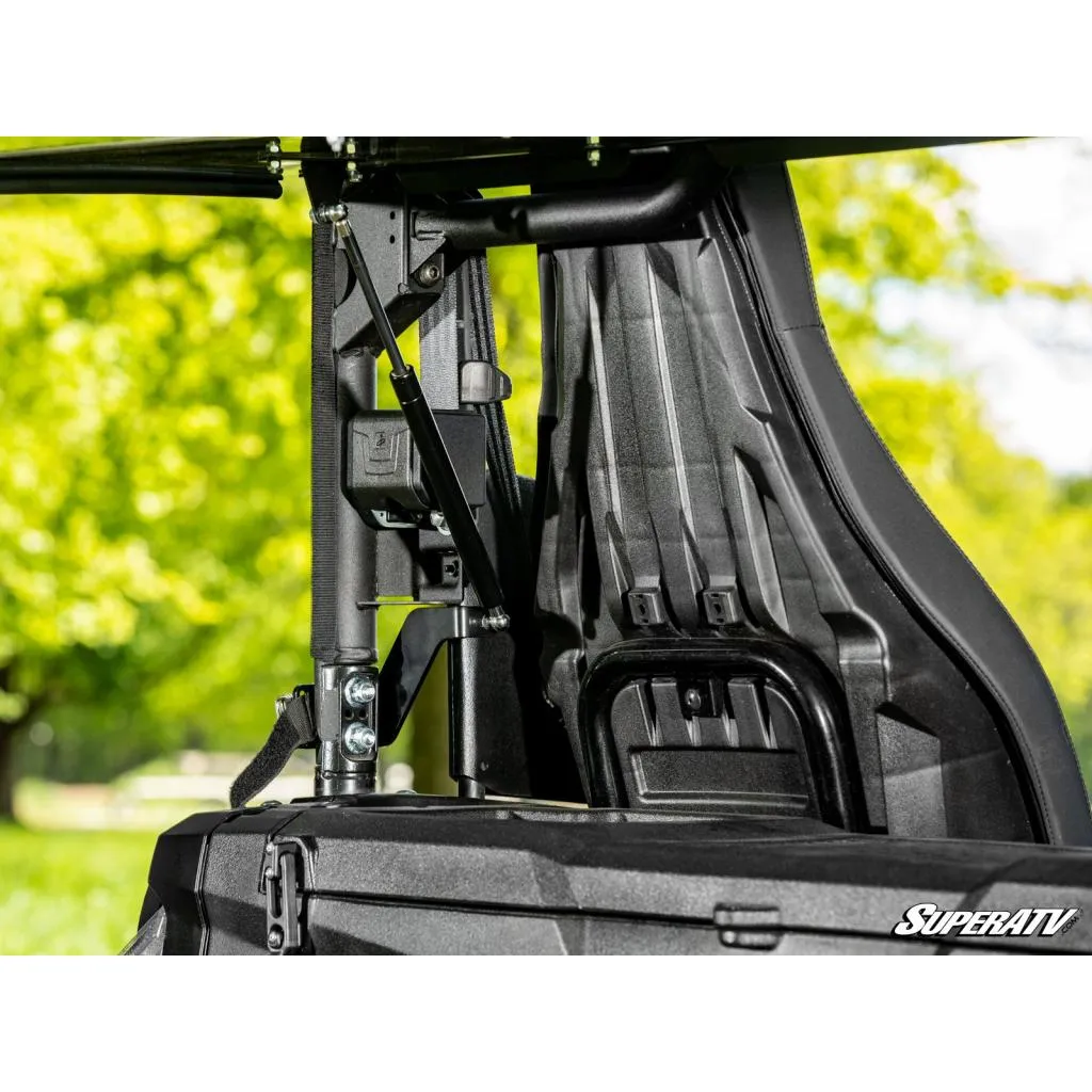 SuperATV Wolverine RMAX4 1000 Scratch-Resistant Rear Flip Windshield