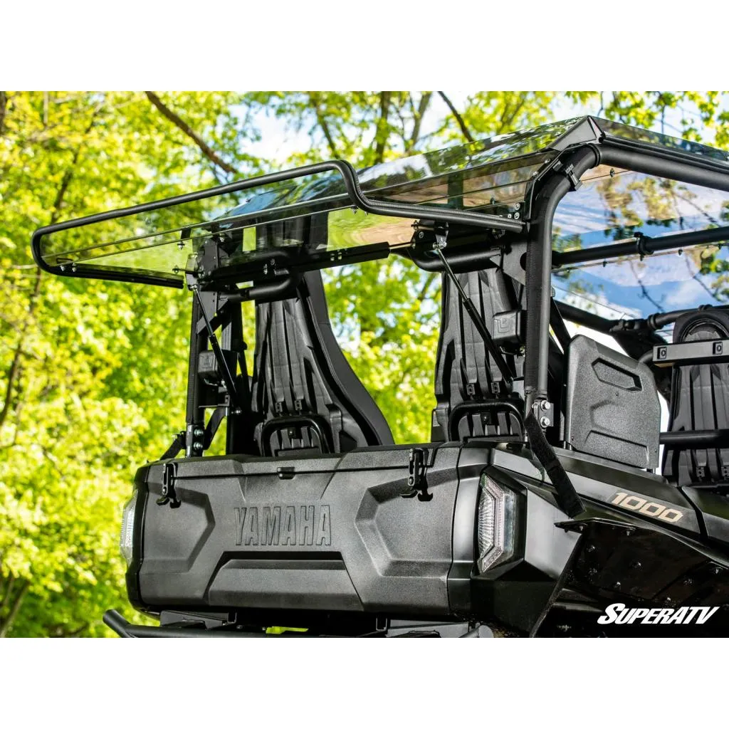 SuperATV Wolverine RMAX4 1000 Scratch-Resistant Rear Flip Windshield