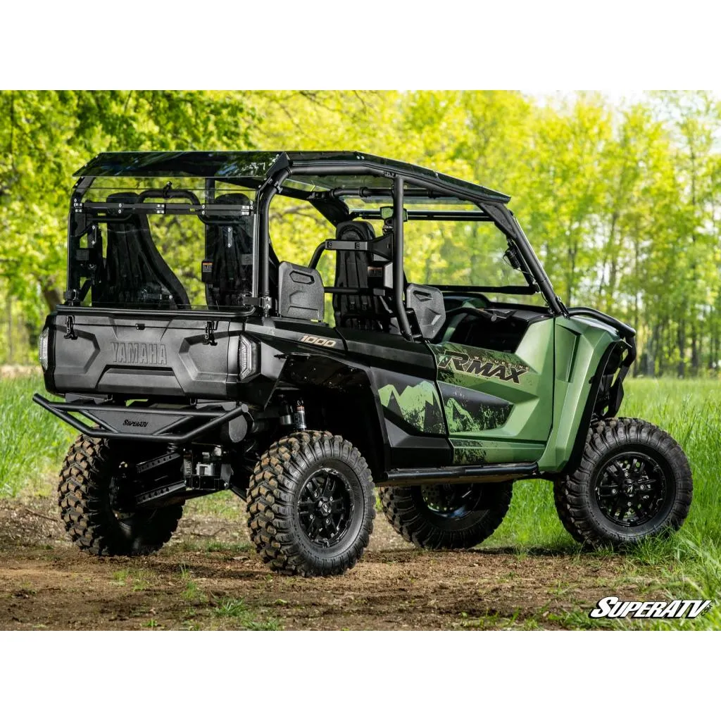 SuperATV Wolverine RMAX4 1000 Scratch-Resistant Rear Flip Windshield