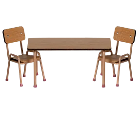 Table and chair set, Mouse - Dark powder | COMING SOON