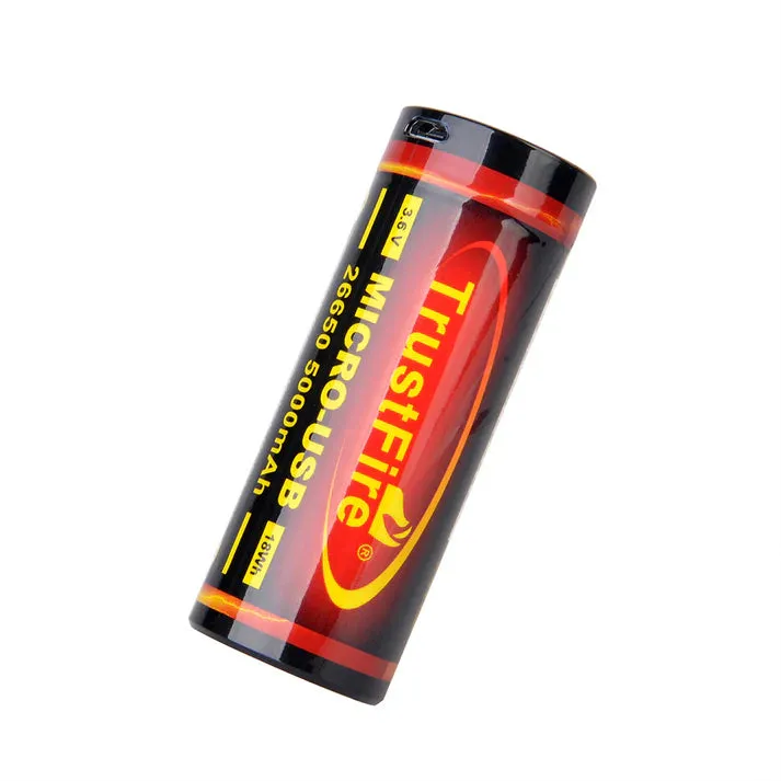 TrustFire 26650 USB Rechargeable Battery 5000mAh