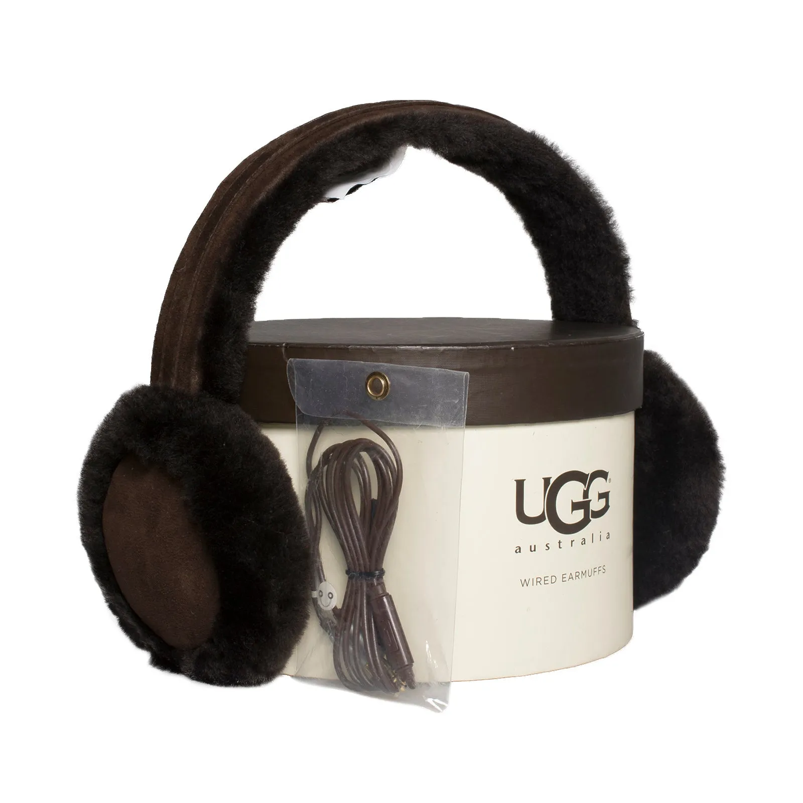 UGG Wired Classic Sheepskin Brown Earmuff - Women's