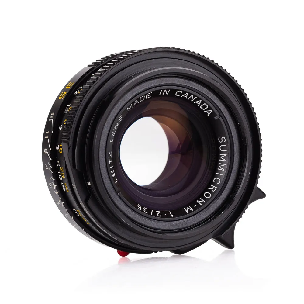 Used Leica Summicron-M 35mm f/2 V4 'Bokeh King', black (Canada) - 6-Bit with UV Filter - Recent Leica Wetzlar CLA