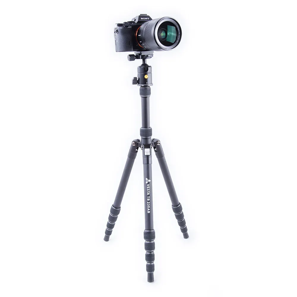 VESTA TB 235AB Aluminium Travel Tripod with Twist Locks- 4.5kg Load Capacity