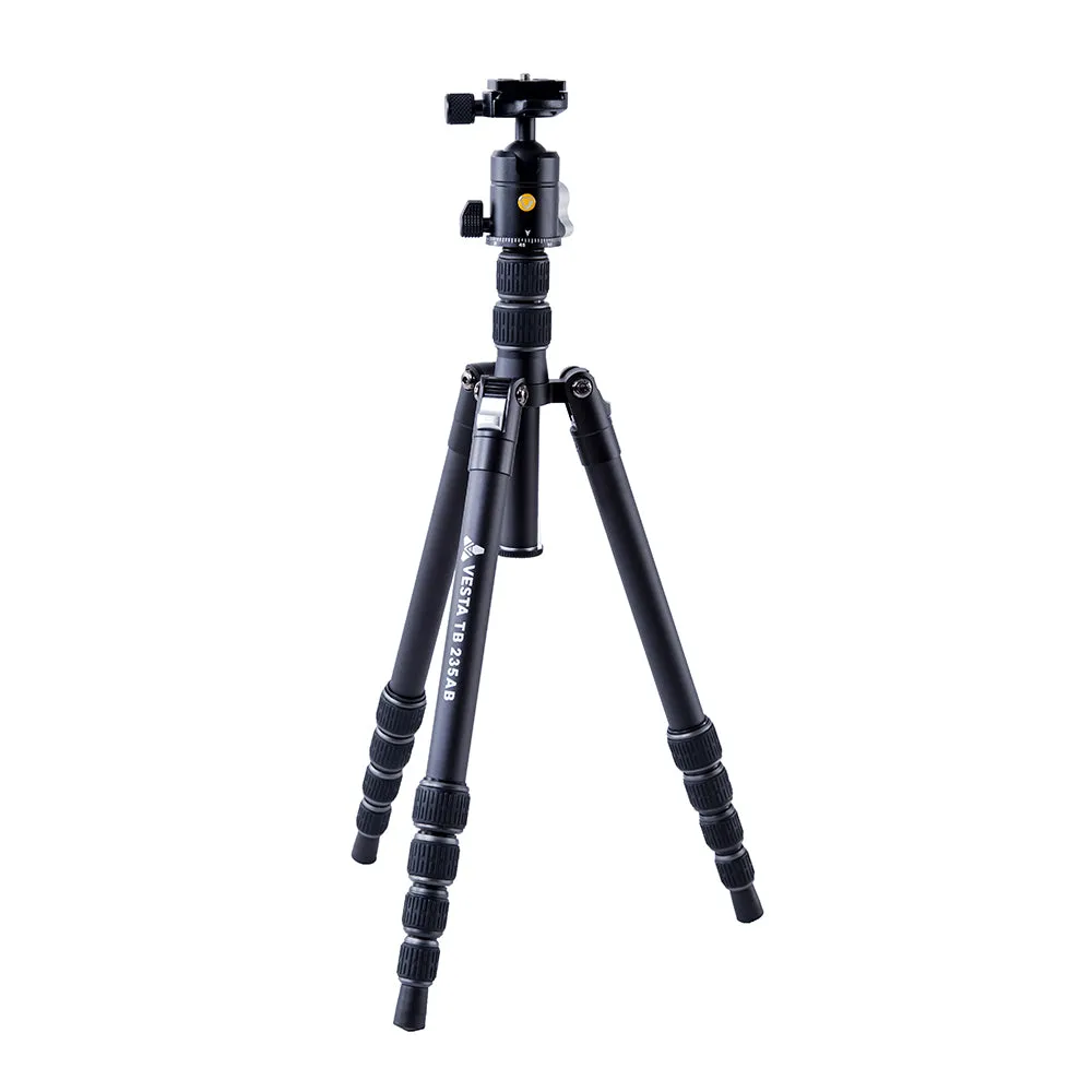 VESTA TB 235AB Aluminium Travel Tripod with Twist Locks- 4.5kg Load Capacity