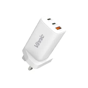 Vinnic 65W GaN PD QC 3 ports Charger