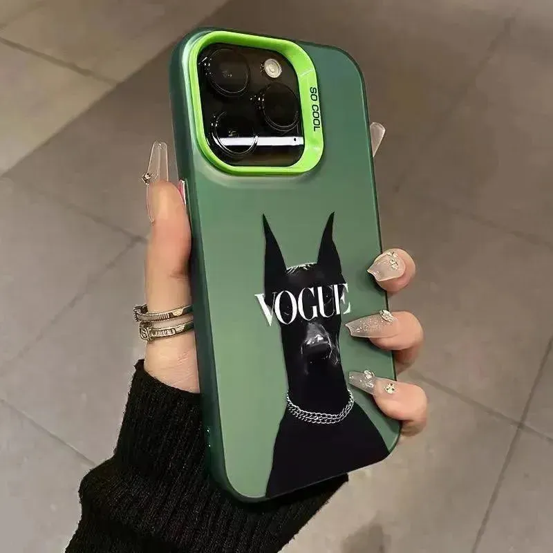 Vogue Dog Girls Phone Case (For iPhones)