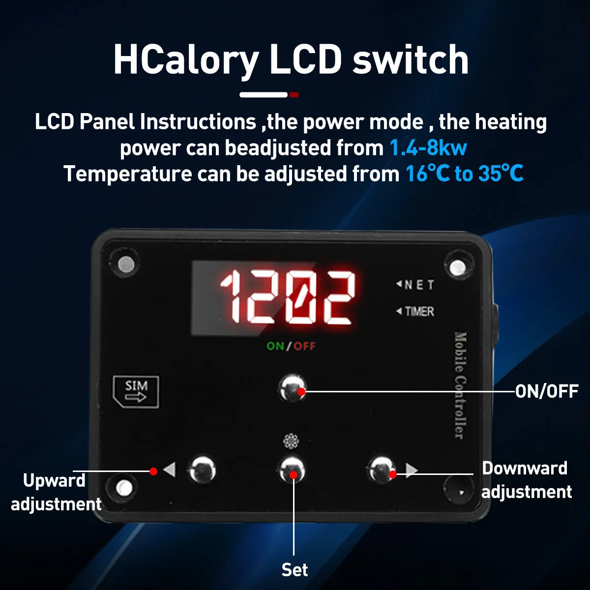 W51 Plumbing Heater, Wireless Remote Control 12V