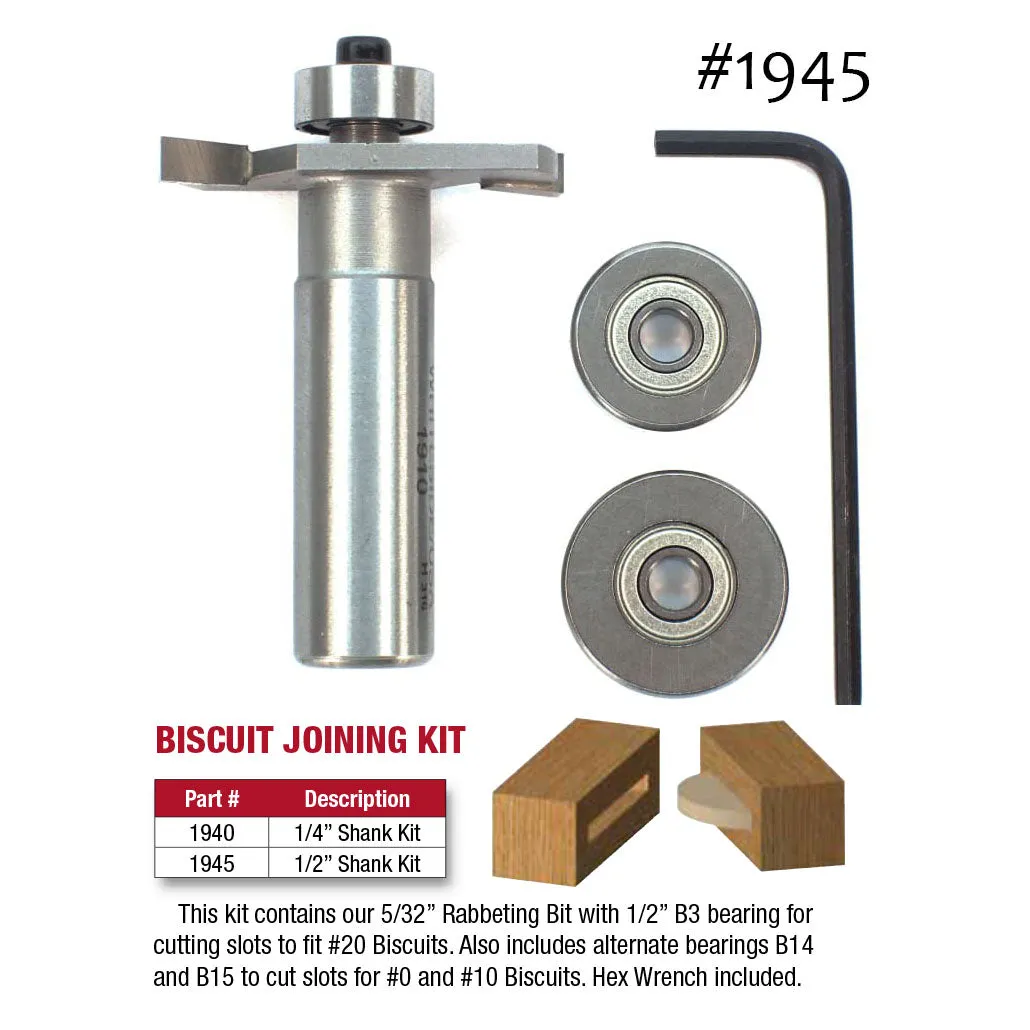 Whiteside, Biscuit Joining Kit (Rabbet)