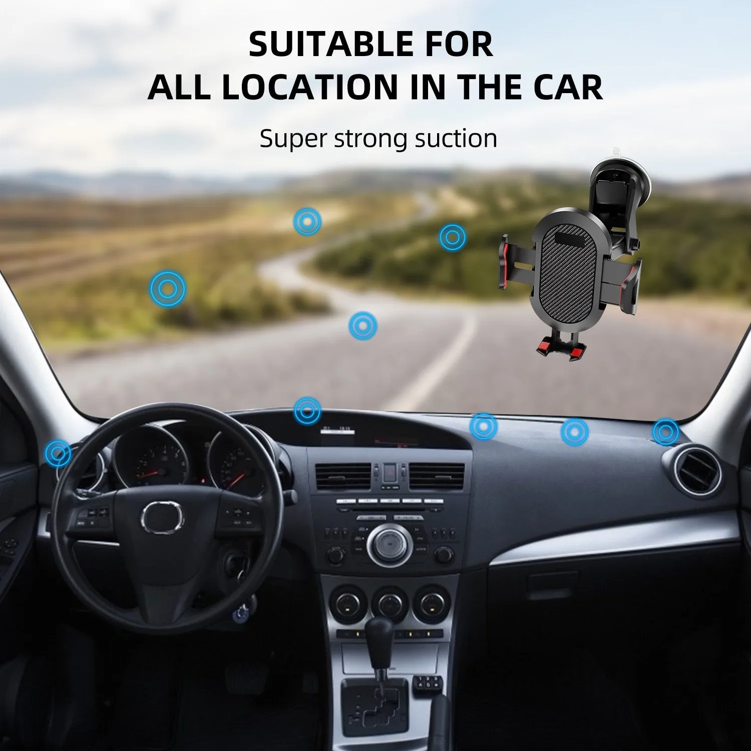 Windshield Gravity Sucker Car Phone Holder