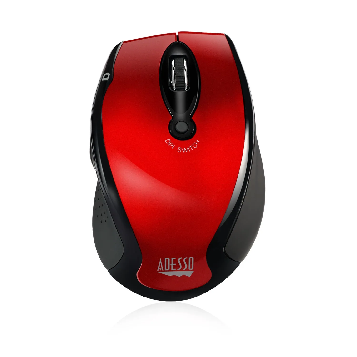 Wireless Ergo Optical Mouse Red