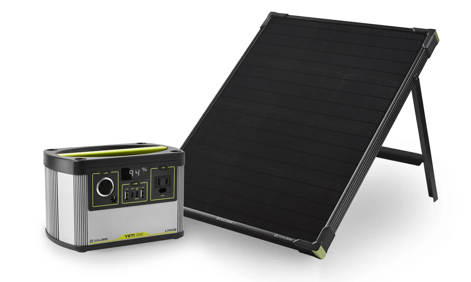 Yeti 200X   Boulder 50 Solar Generator