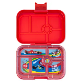 Yumbox Original 6 Lunch Box - Roar Red - Race Car