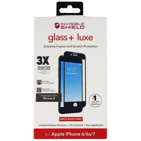 ZAGG InvisibleShield (Glass  Luxe) Screen Protector for iPhone 7/ 6s/ 6 - Black