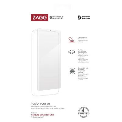 ZAGG Samsung Galaxy S23 Ultra Glass Fusion   Screen Protector